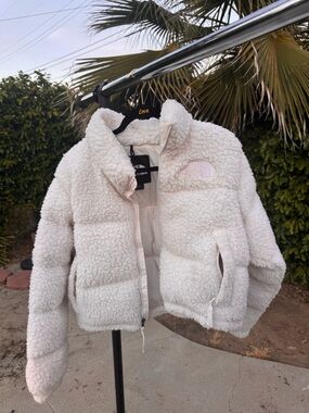 1996  North Face Nuptse Cozy Sherpa Puffer in Cream
